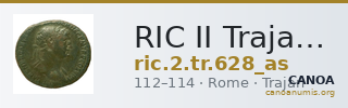 RIC II Trajan 628 (as) — CANOA