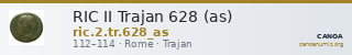 RIC II Trajan 628 (as) — CANOA