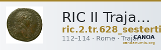 RIC II Trajan 628 (sestertius) — CANOA