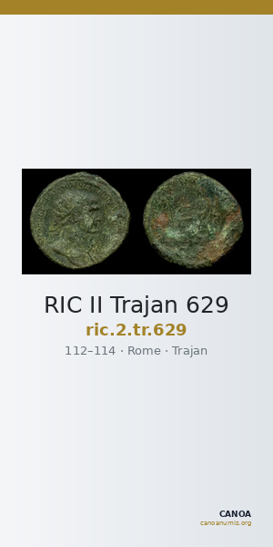 RIC II Trajan 629 — CANOA