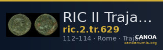 RIC II Trajan 629 — CANOA