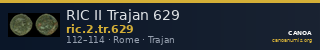RIC II Trajan 629 — CANOA