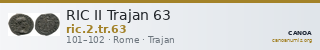 RIC II Trajan 63 — CANOA