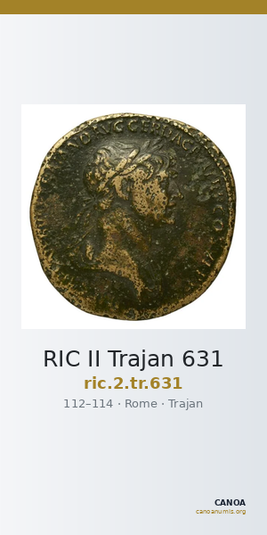 RIC II Trajan 631 — CANOA