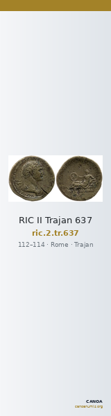 RIC II Trajan 637 — CANOA