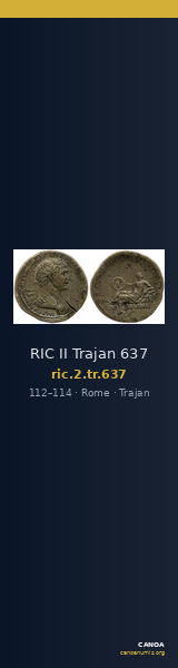 RIC II Trajan 637 — CANOA