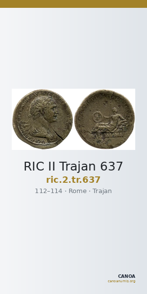 RIC II Trajan 637 — CANOA