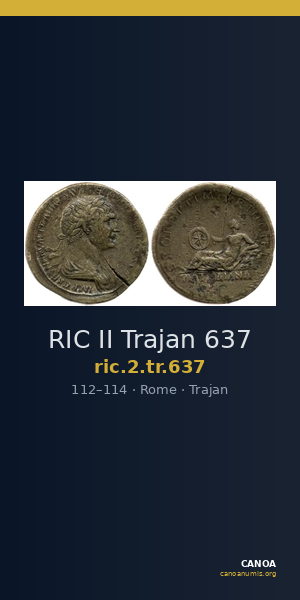 RIC II Trajan 637 — CANOA