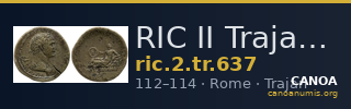 RIC II Trajan 637 — CANOA