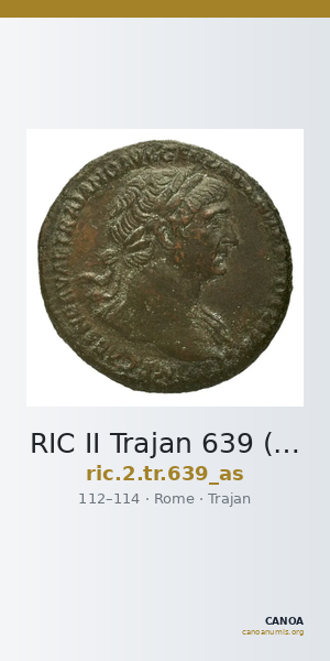 RIC II Trajan 639 (as) — CANOA