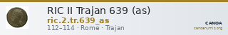 RIC II Trajan 639 (as) — CANOA
