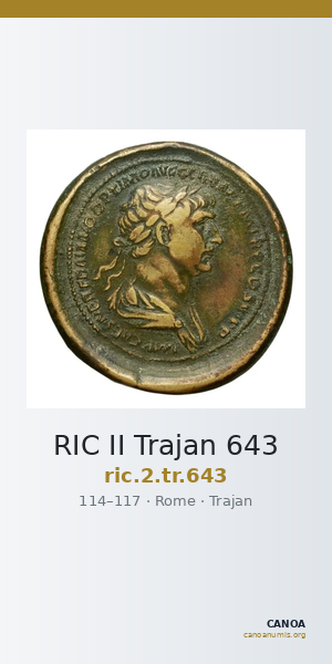 RIC II Trajan 643 — CANOA