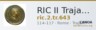 RIC II Trajan 643 — CANOA