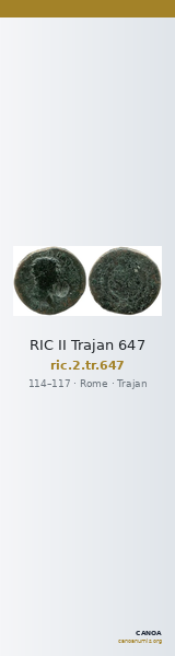 RIC II Trajan 647 — CANOA