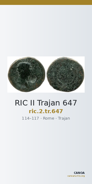 RIC II Trajan 647 — CANOA