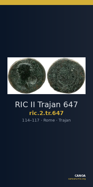 RIC II Trajan 647 — CANOA