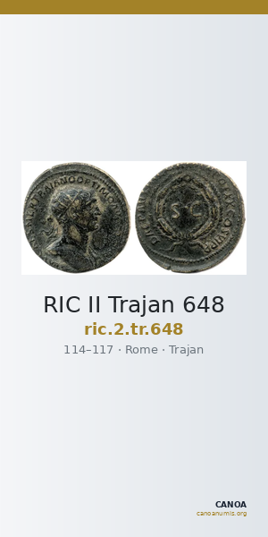 RIC II Trajan 648 — CANOA