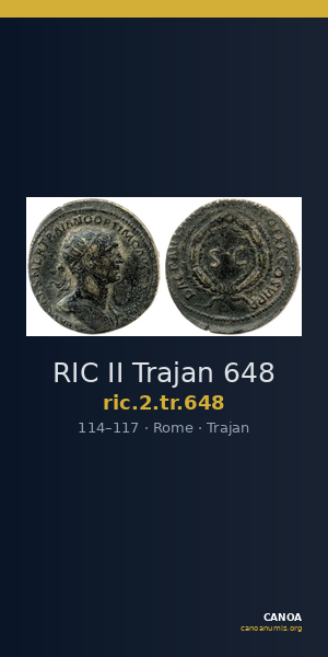 RIC II Trajan 648 — CANOA