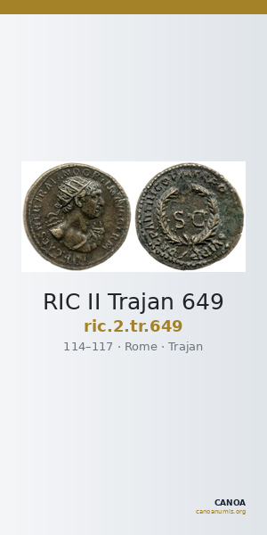 RIC II Trajan 649 — CANOA