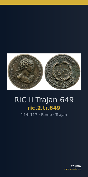 RIC II Trajan 649 — CANOA