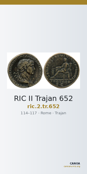 RIC II Trajan 652 — CANOA