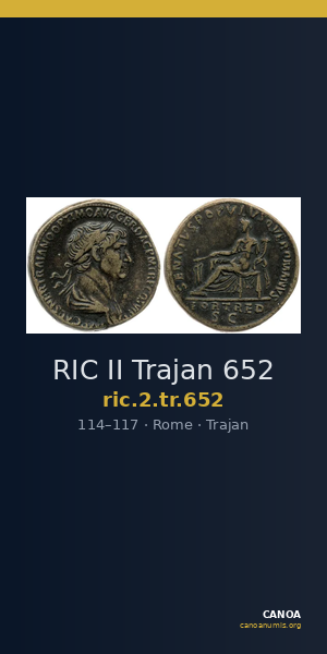 RIC II Trajan 652 — CANOA