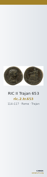 RIC II Trajan 653 — CANOA