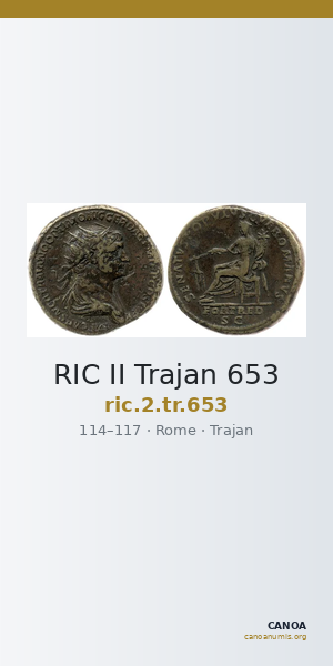 RIC II Trajan 653 — CANOA