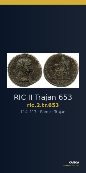 RIC II Trajan 653 — CANOA