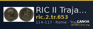 RIC II Trajan 653 — CANOA