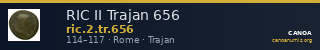 RIC II Trajan 656 — CANOA