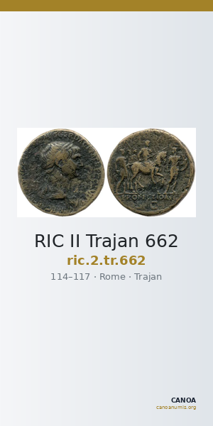 RIC II Trajan 662 — CANOA