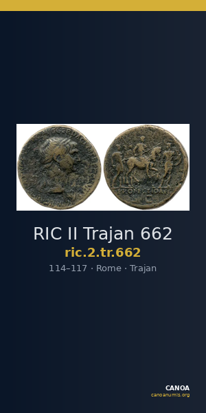 RIC II Trajan 662 — CANOA