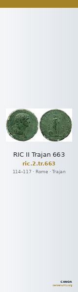 RIC II Trajan 663 — CANOA