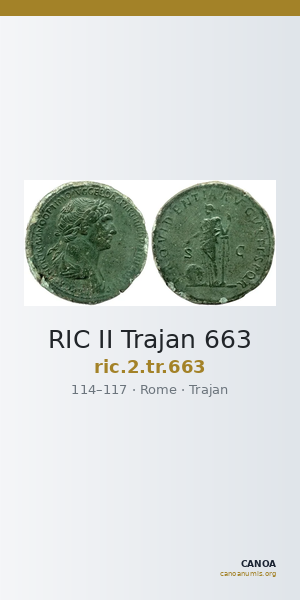 RIC II Trajan 663 — CANOA