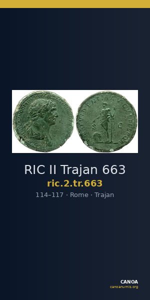 RIC II Trajan 663 — CANOA