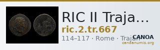 RIC II Trajan 667 — CANOA