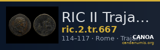 RIC II Trajan 667 — CANOA