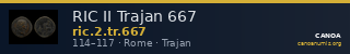 RIC II Trajan 667 — CANOA