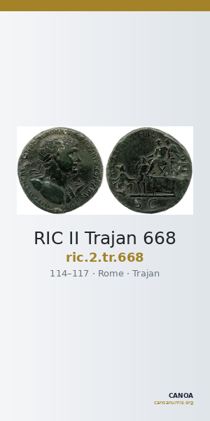 RIC II Trajan 668 — CANOA