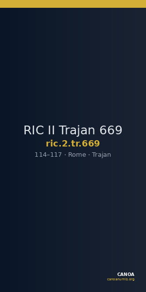 RIC II Trajan 669 — CANOA