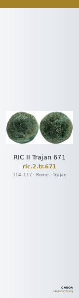 RIC II Trajan 671 — CANOA