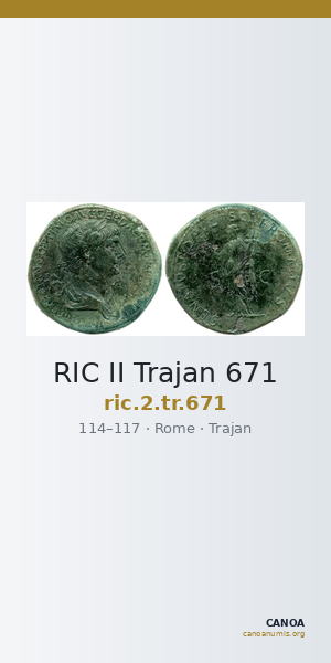 RIC II Trajan 671 — CANOA
