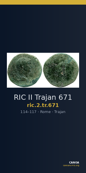 RIC II Trajan 671 — CANOA