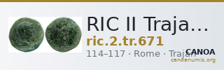 RIC II Trajan 671 — CANOA