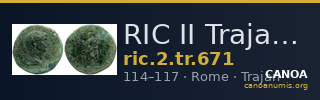 RIC II Trajan 671 — CANOA
