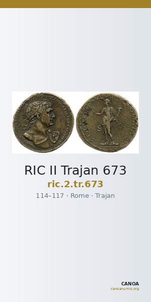 RIC II Trajan 673 — CANOA
