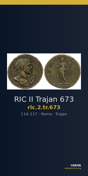 RIC II Trajan 673 — CANOA