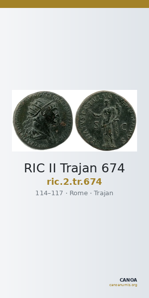 RIC II Trajan 674 — CANOA