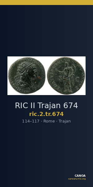 RIC II Trajan 674 — CANOA